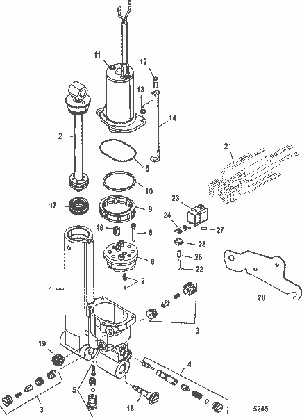 Order MERCURY 893931A01 Shock Rod Assembly