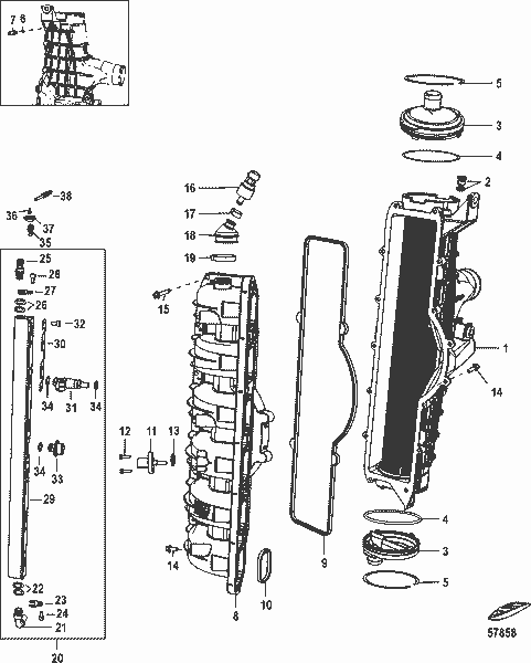 Order MERCURY 895019 Seal, Manifold To Cac