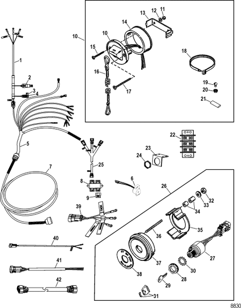 Order MERCURY _ 896041A01 _ Harness Assembly, Fuse Adapter