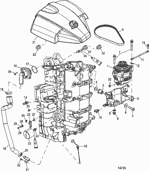 Order MERCURY 897668 Hose, Thermostat Dump