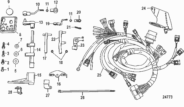 Order MERCURY 898101T52 Harness Assembly, Ecu