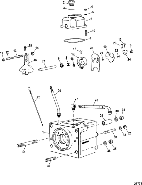Order MERCURY _ 8M0007121 _ Tube, Dipstick