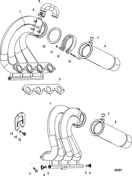 Order MERCURY _ 8M0037861 _ Tailpipe Assembly, Port (If Applicable) Ref Mr Sb 2010-01