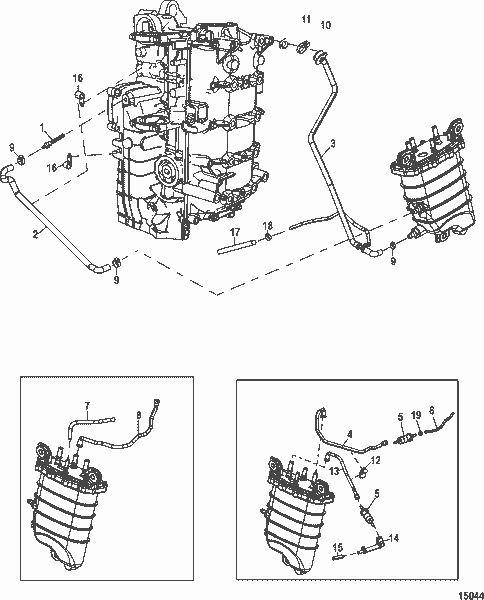 Order MERCURY 8M0040122 Hose, Block Strainer To Fuel Supply Module