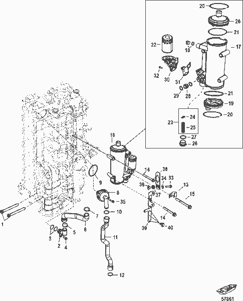 Order MERCURY 8M0046693 Thermostat Assembly