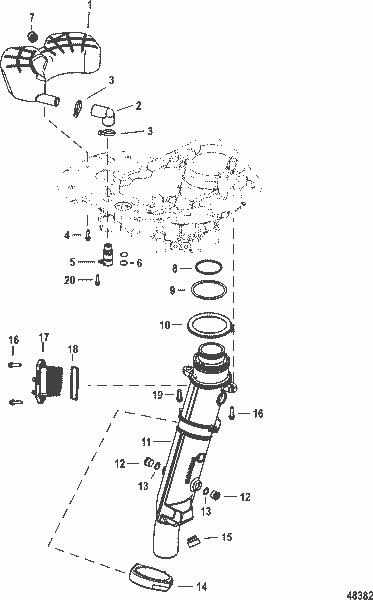 Order MERCURY 8M0042150 Strainer Assembly