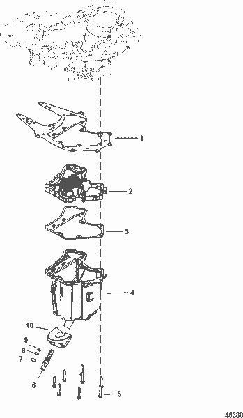 Order MERCURY 8M0046588 Gasket, Cooler To Sump