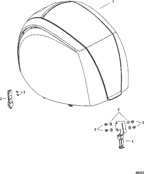 Order MERCURY 8M0052967 Hook, Top Cowl Latch