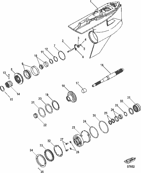 Order MERCURY 8M0053124 Gear Kit, Reverse