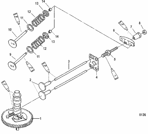 Order MERCURY 8M0056312 Valve, Intake