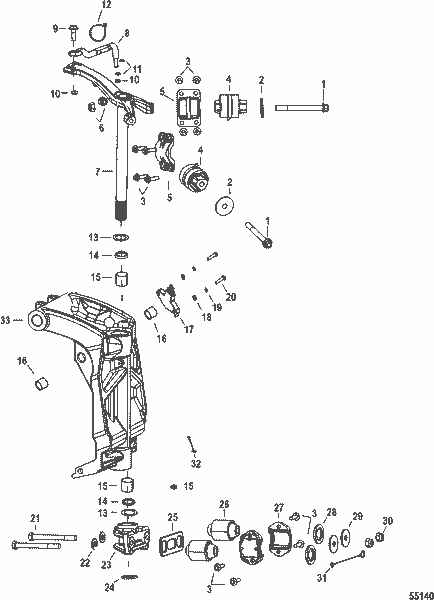 Order MERCURY 8M0056573 Lower Mount Assembly