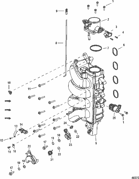 Order MERCURY 8M0057685 Intake Manifold Assembly