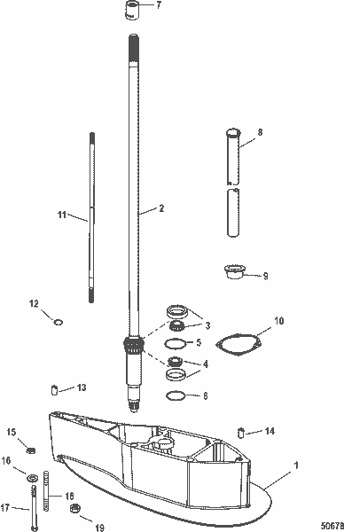 Order MERCURY 8M0063505 Driveshaft, X-Long