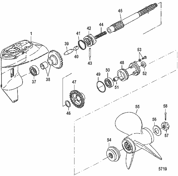 Order MERCURY 8M0070903 Gear Housing Assembly