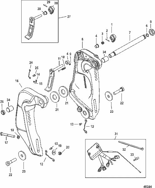 Order MERCURY 8M0088801 Lever Assy, Tilt Lock