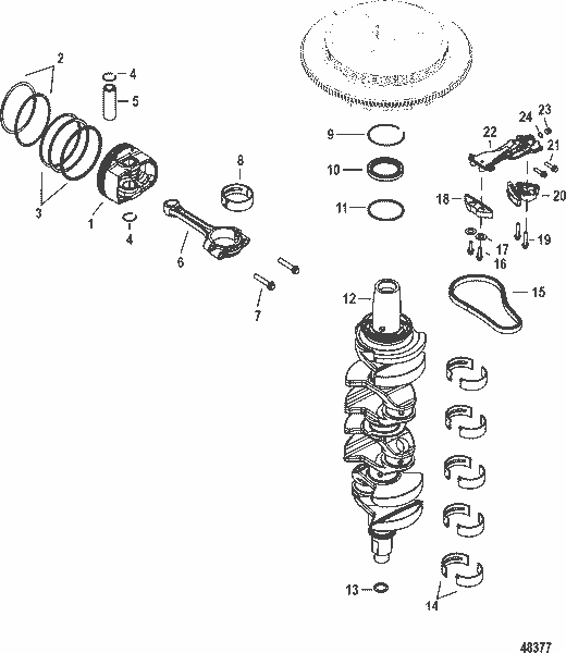 Order MERCURY 8M0098837 Piston Ring Set
