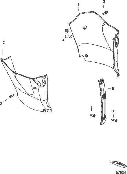 Order MERCURY 8M0100564 Cover, Chaps, Front, Cold Fusion