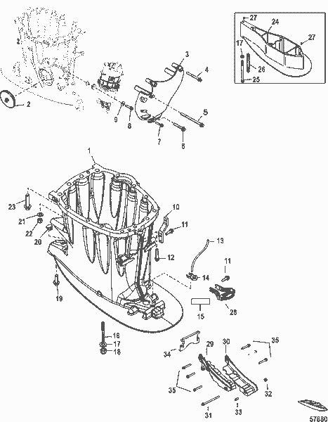 Order MERCURY 8M0103818 Screw, (M8 X 75)