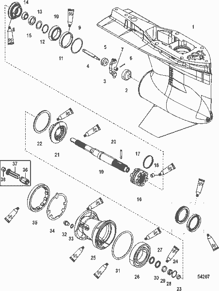 Order MERCURY 8M0119541 Gear Assembly, Reverse