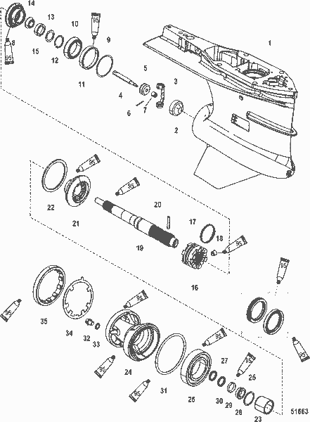 Order MERCURY 8M0140443 Propeller Shaft