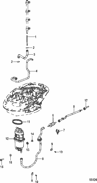 Order MERCURY 8M6002064 Fitting, 8Mm