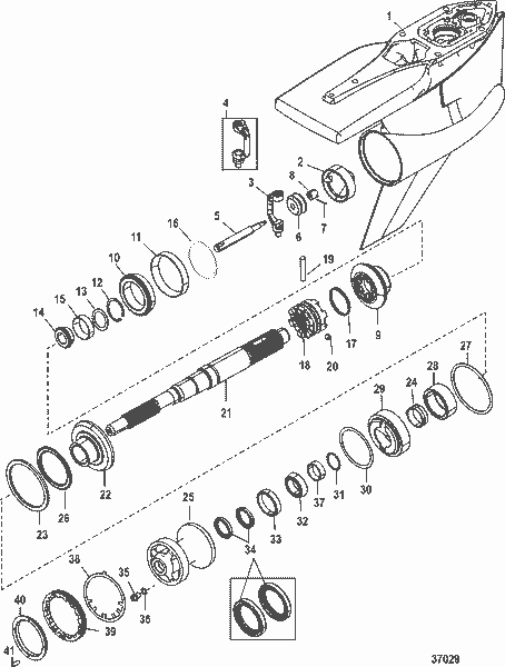 Order MERCURY 8M8023633 Carrier Assembly, Bearing