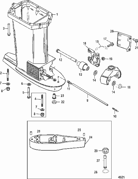 Order MERCURY 90350 7 Stud, (M10 X 60)
