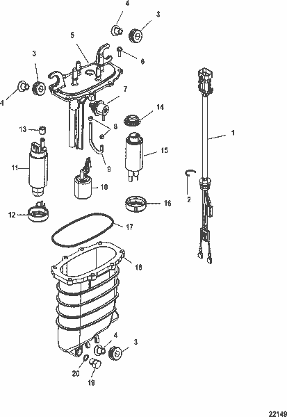 Order MERCURY 880596T58 Pump Kit, Fuel - Lift