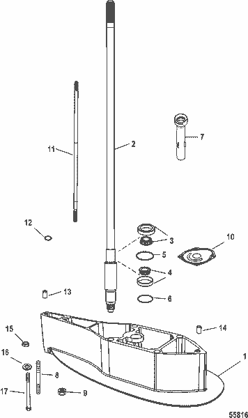 Order MERCURY 857137 Screw, (M12 X 160)