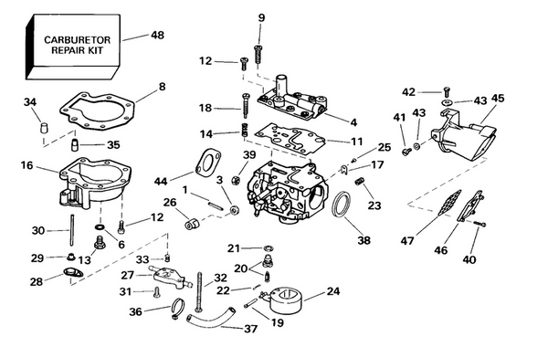 EVINRUDE-JOHNSON 328280 High Speed Orifice, No. 58