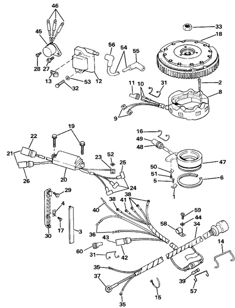 EVINRUDE-JOHNSON 583122 Power Pack