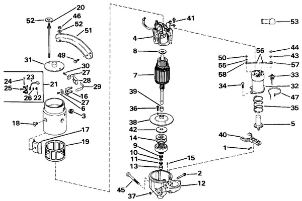 EVINRUDE-JOHNSON 3853874 Drive Assy