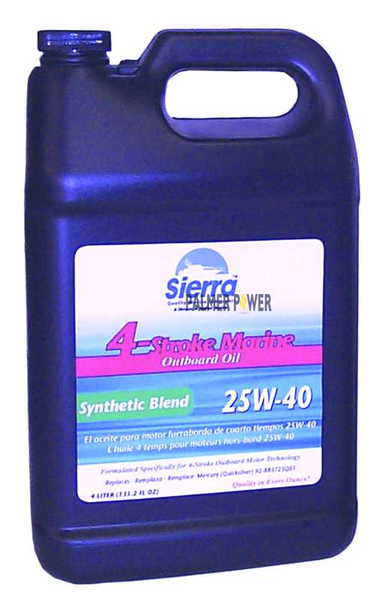 SIERRA 18-9440-3 25W40 SEMI-SYN OIL MERC 4L