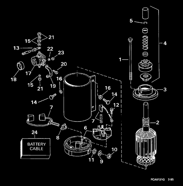 EVINRUDE-JOHNSON 586281 Starter Motor Assy.