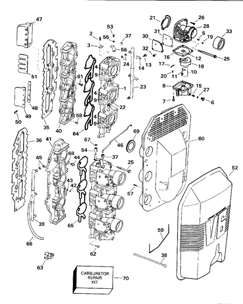 EVINRUDE-JOHNSON 325829 ORIFICE - IDLE C=6