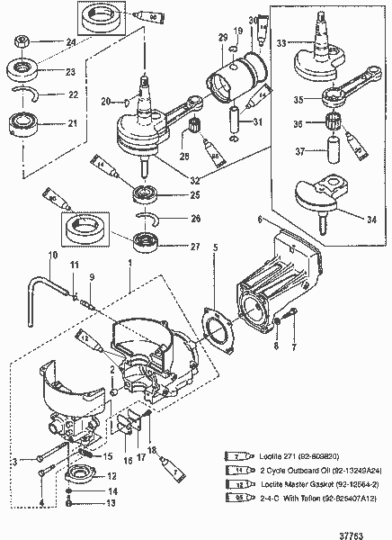 Order MERCURY 823825T07 Powerhead Assembly