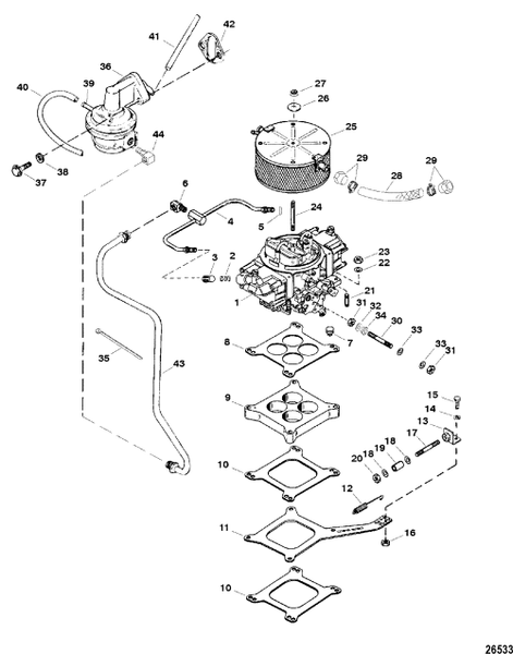 Order MERCURY _ 92864 _ Pump Assembly, Fuel