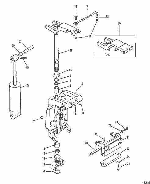 Order MERCURY 92876A12 Steering Link Assembly