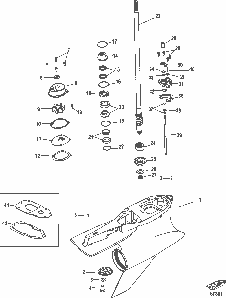 Order MERCURY 841388 Washer, (.410 X .810 X .050) Stainless Steel