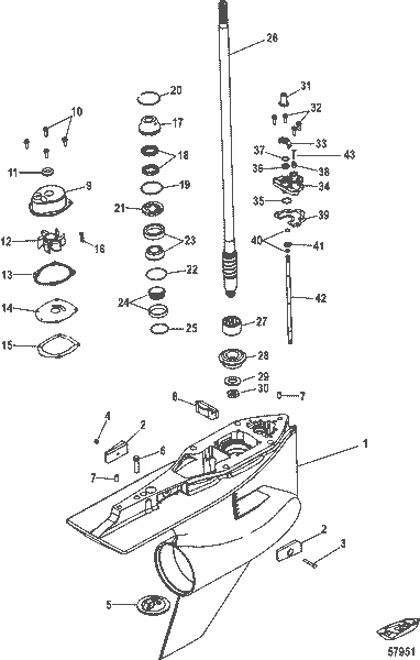 Order MERCURY 8M0062703 Washer, Pinon Nut