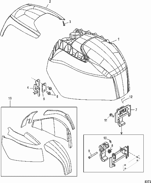 Order MERCURY 897437T02 Latch Assembly, Front