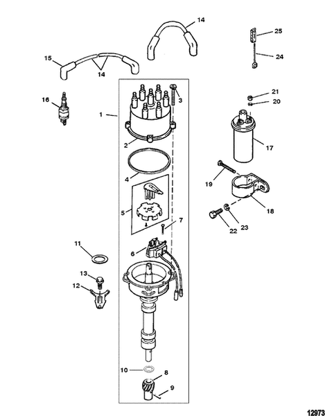 Order MERCURY _ 815407A2 _ Cap, Distributor