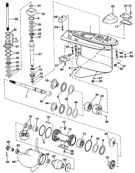 EVINRUDE-JOHNSON 318717 0-RING 5PK C=4 PKG=5