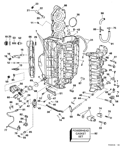 EVINRUDE-JOHNSON 335523 O-RING CYL HD C=2 PKG=5