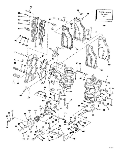 EVINRUDE-JOHNSON 306835 SCREW C=6