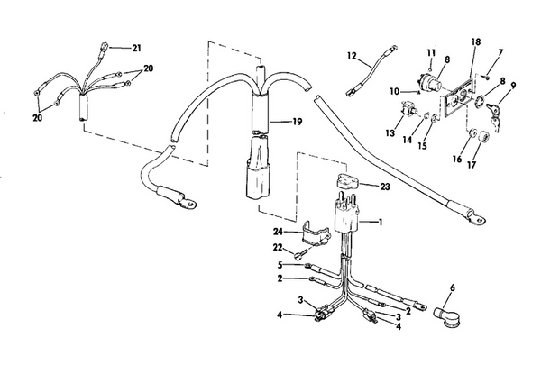 EVINRUDE-JOHNSON 317327 GSKT-MTR CBLE C=6
