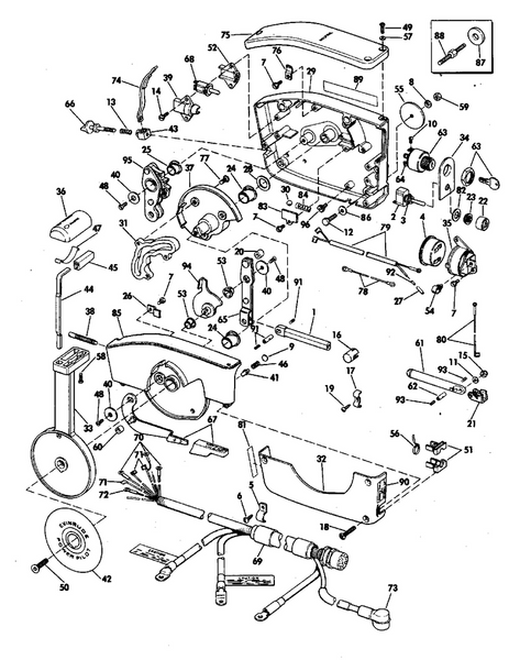 EVINRUDE-JOHNSON 317930 MTG BRACKET C=6