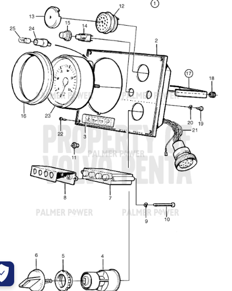 Order VOLVO PENTA 873992 Tachometer Kit