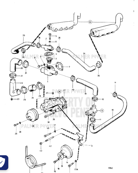 Order VOLVO PENTA 955656 Hexagon Screw
