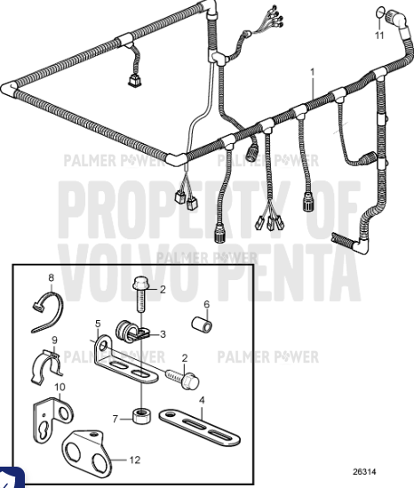 Order VOLVO PENTA 3832422 Bracket